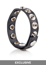 CalExotics COLT Leather C/B Strap 8-Snap Fastener