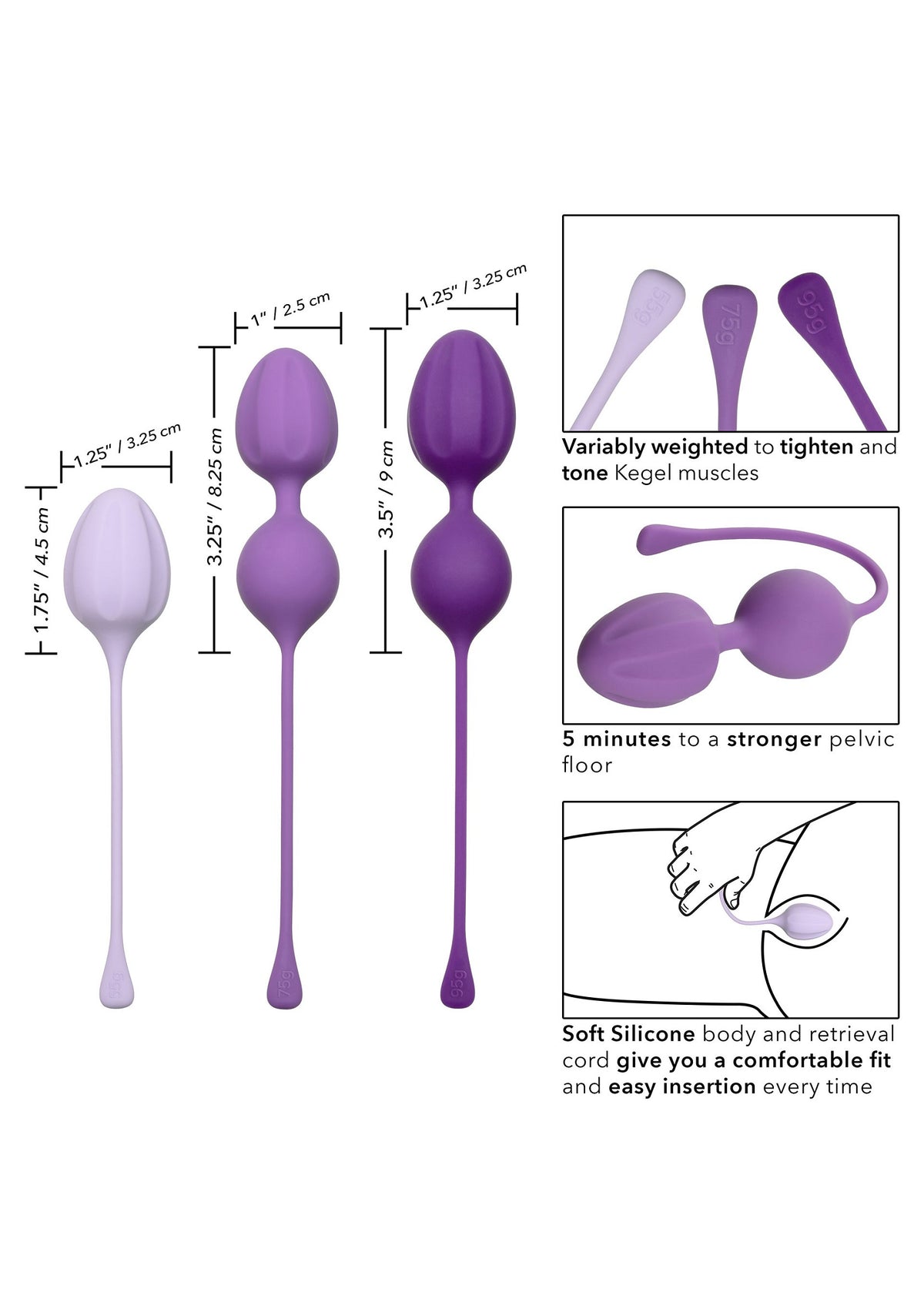 CalExotics Kegel Training 3-Piece Set