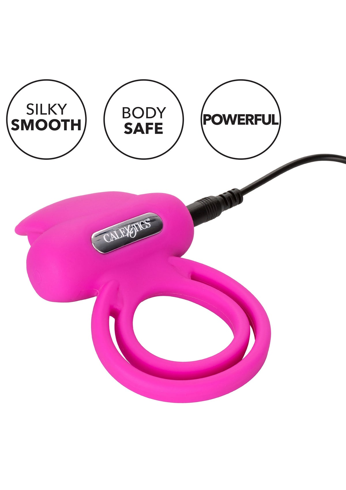 CalExotics Silicone Rechargeable Dual Clit Flicker Enhancer