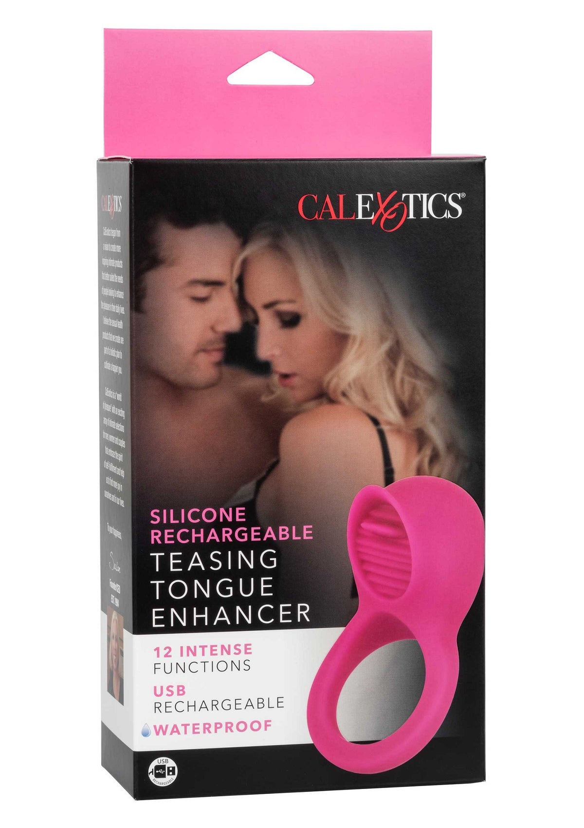 CalExotics Silicone Rechargeable Teasing Tongue Enhancer