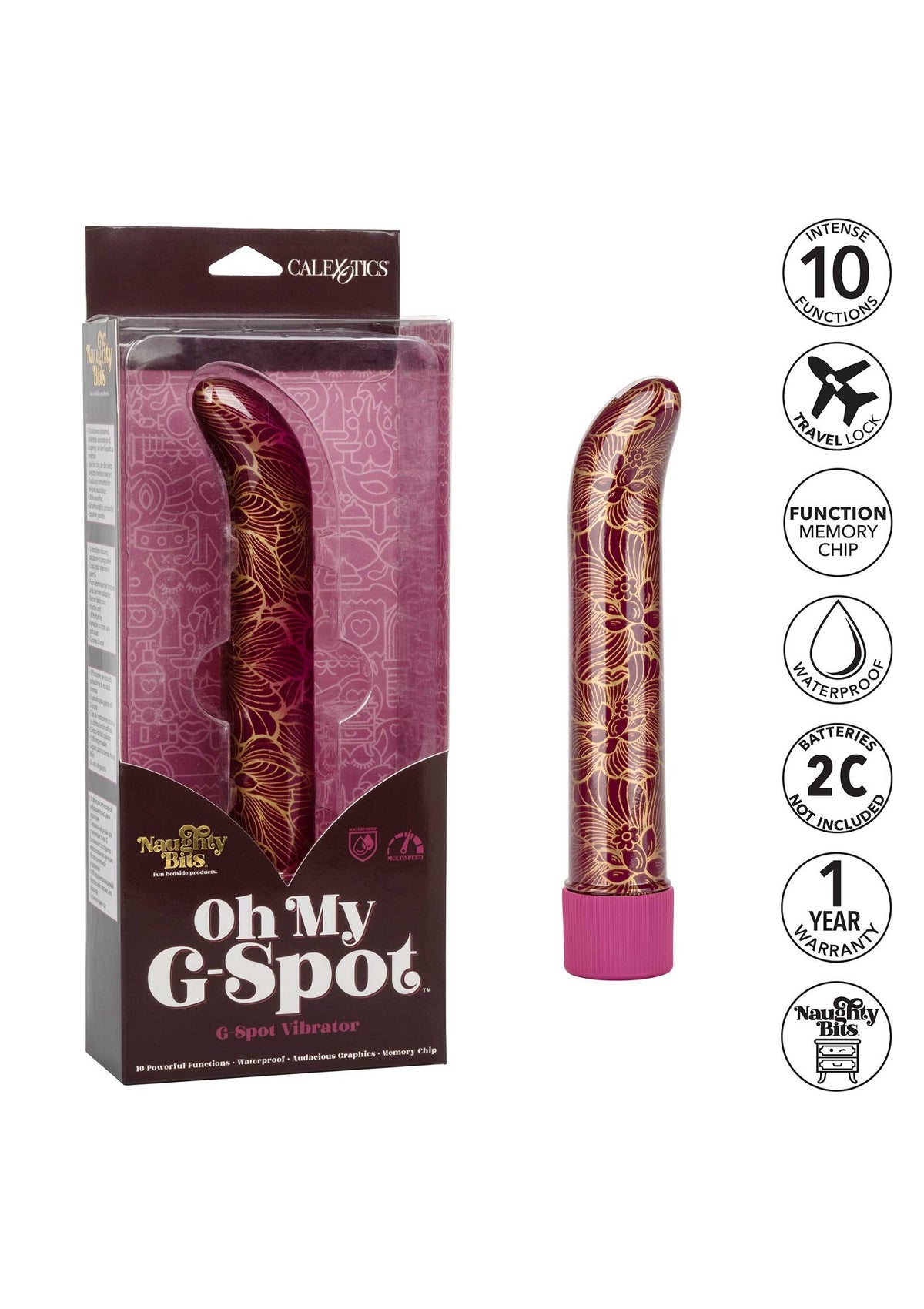 CalExotics Naughty Bits Oh My G-Spot Vibrator