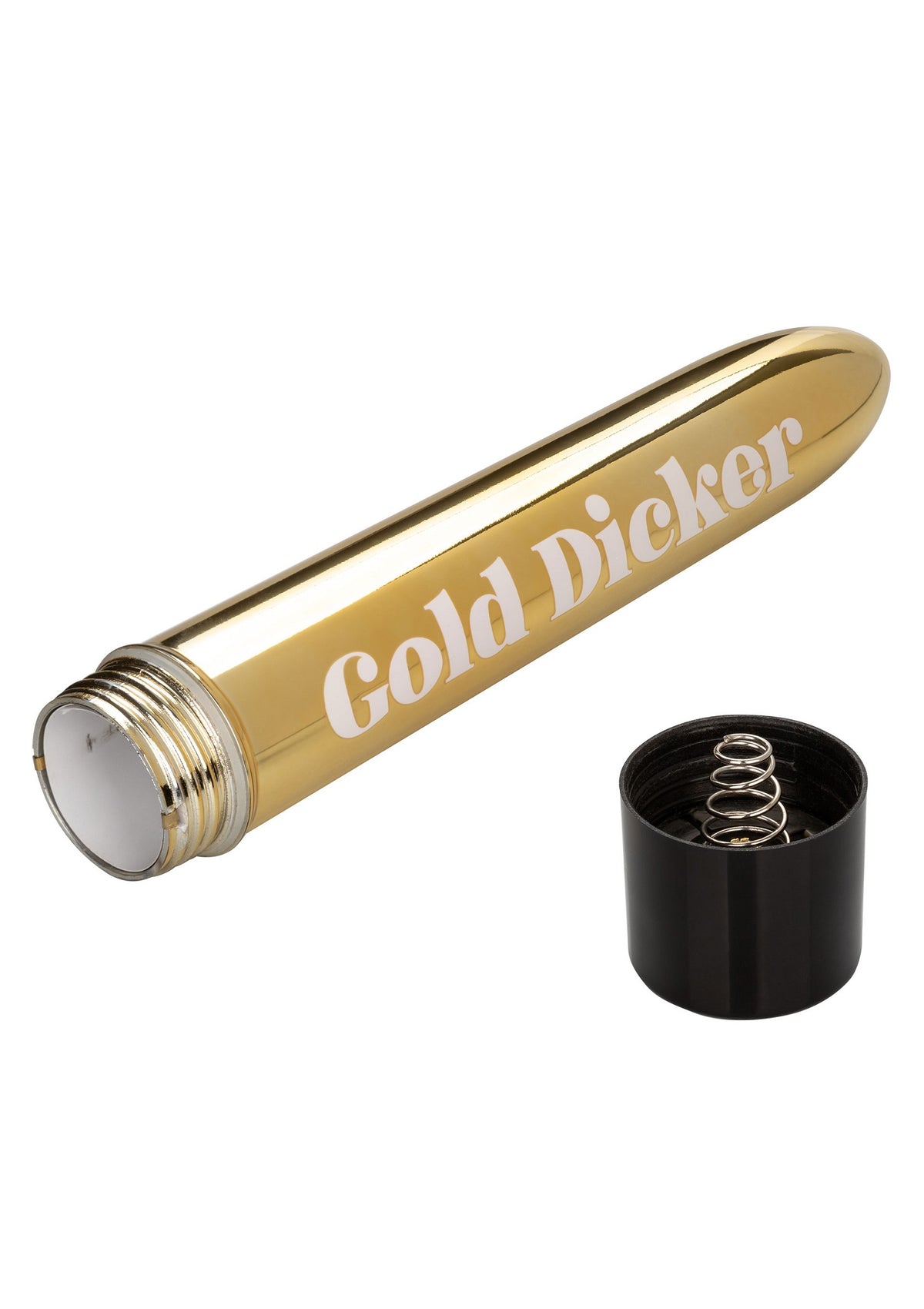 CalExotics Naughty Bits Gold Dicker Personal Vibrator