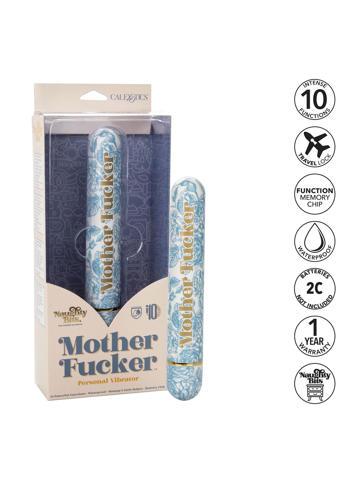 CalExotics Naughty Bits Mother Fucker Personal Vibrator