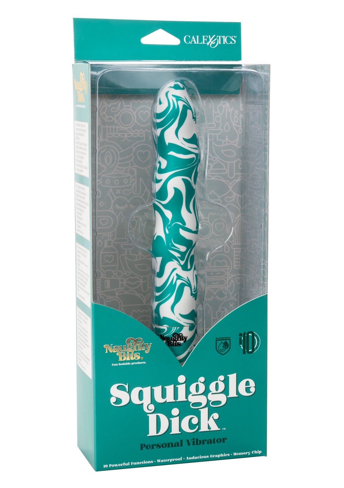 CalExotics Naughty Bits Squiggle Dick Personal Vibrator