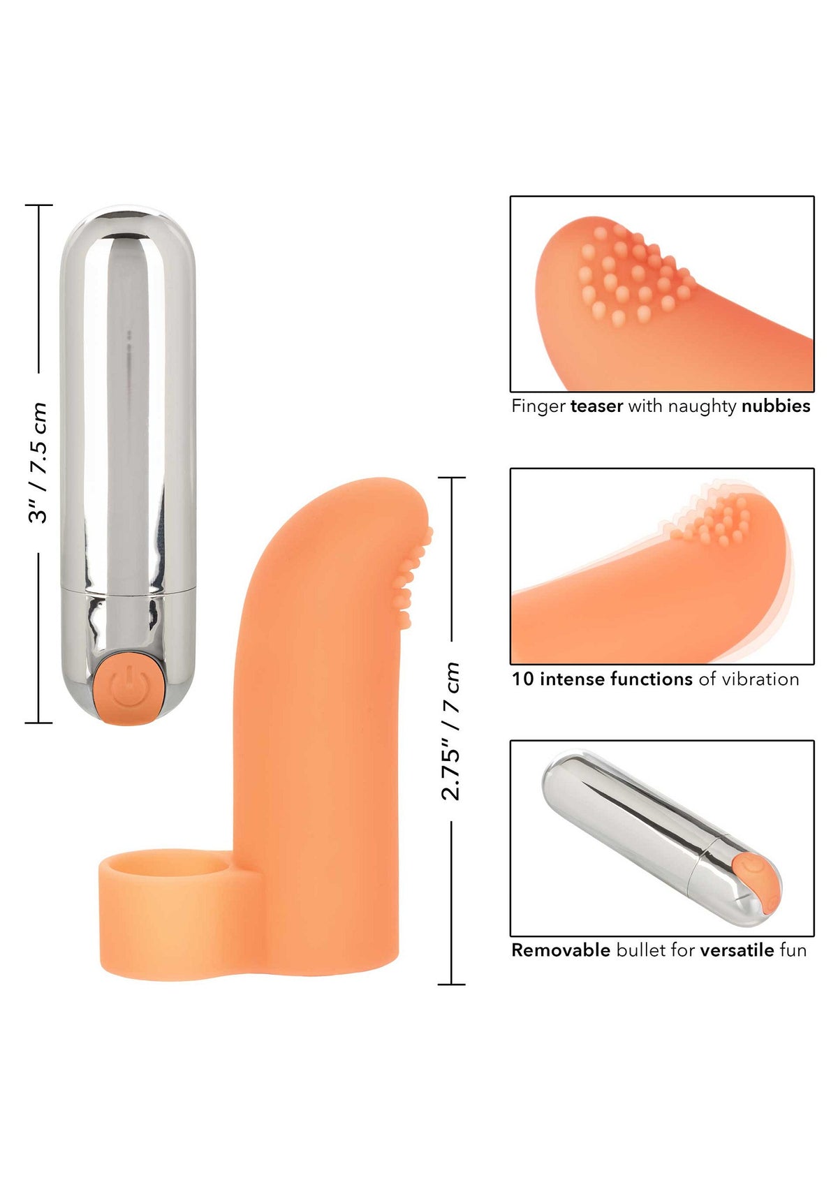 CalExotics Intimate Play Rechargeable Finger Tickler