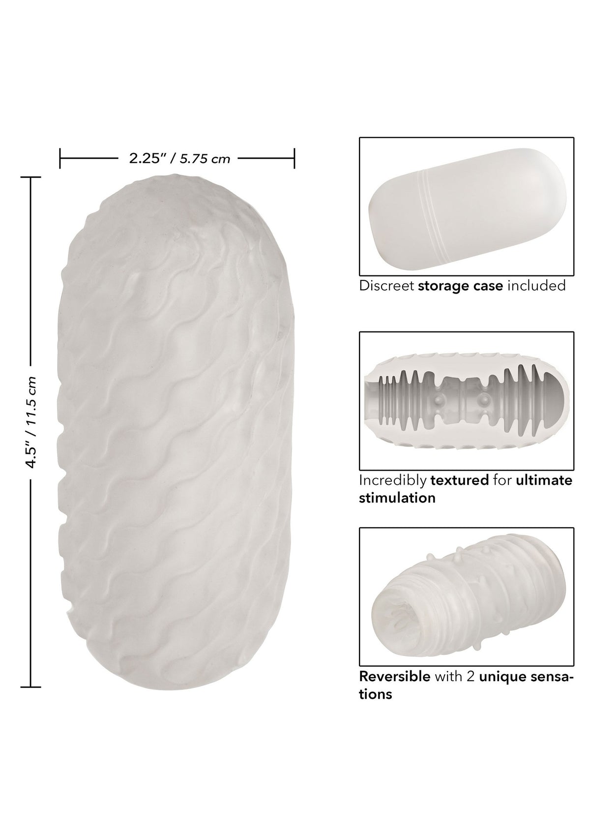 CalExotics Boundless Reversible Ribbed Stroker