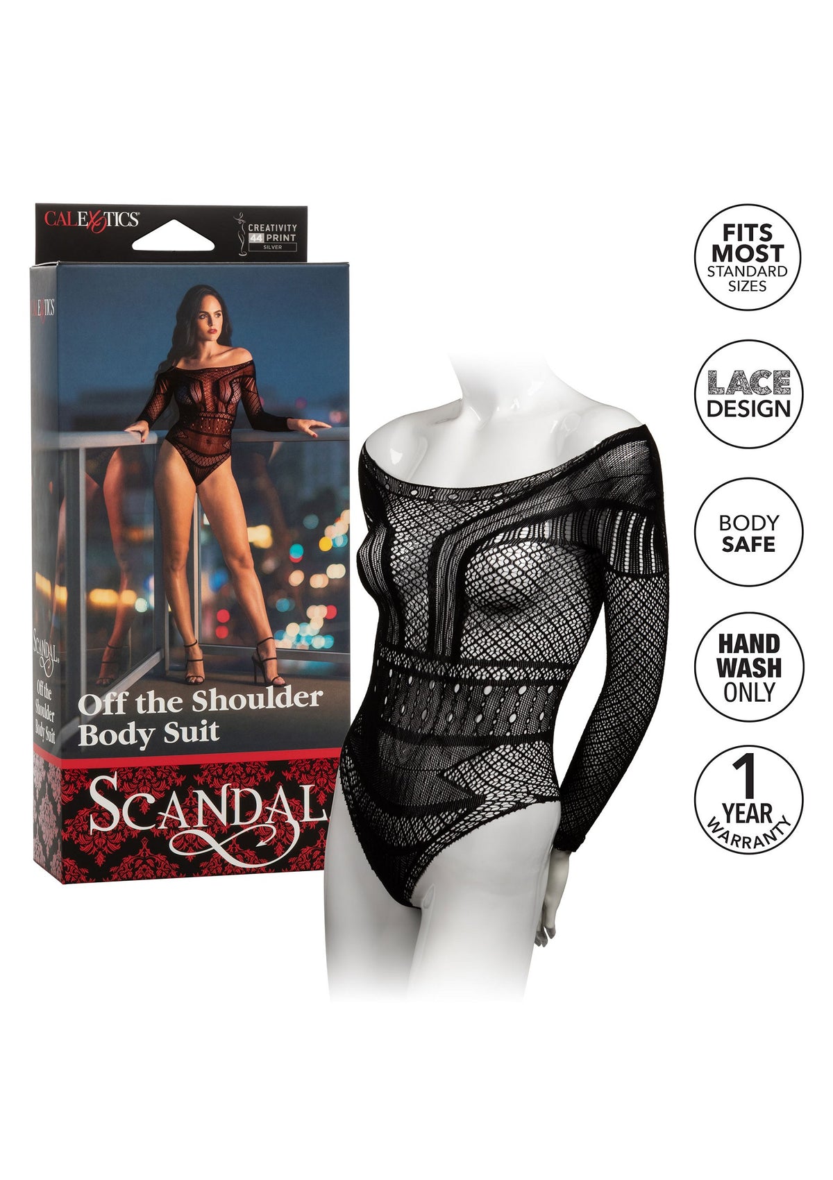 CalExotics Scandal Off the Shoulder Body Suit