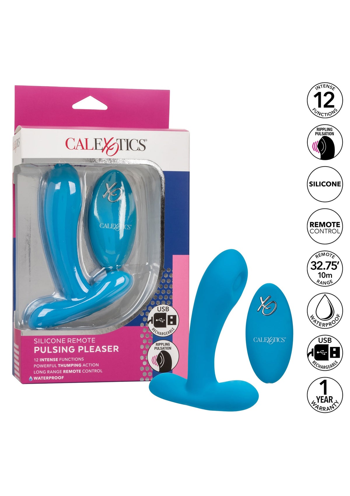 CalExotics Silicone Remote Pulsing Pleaser