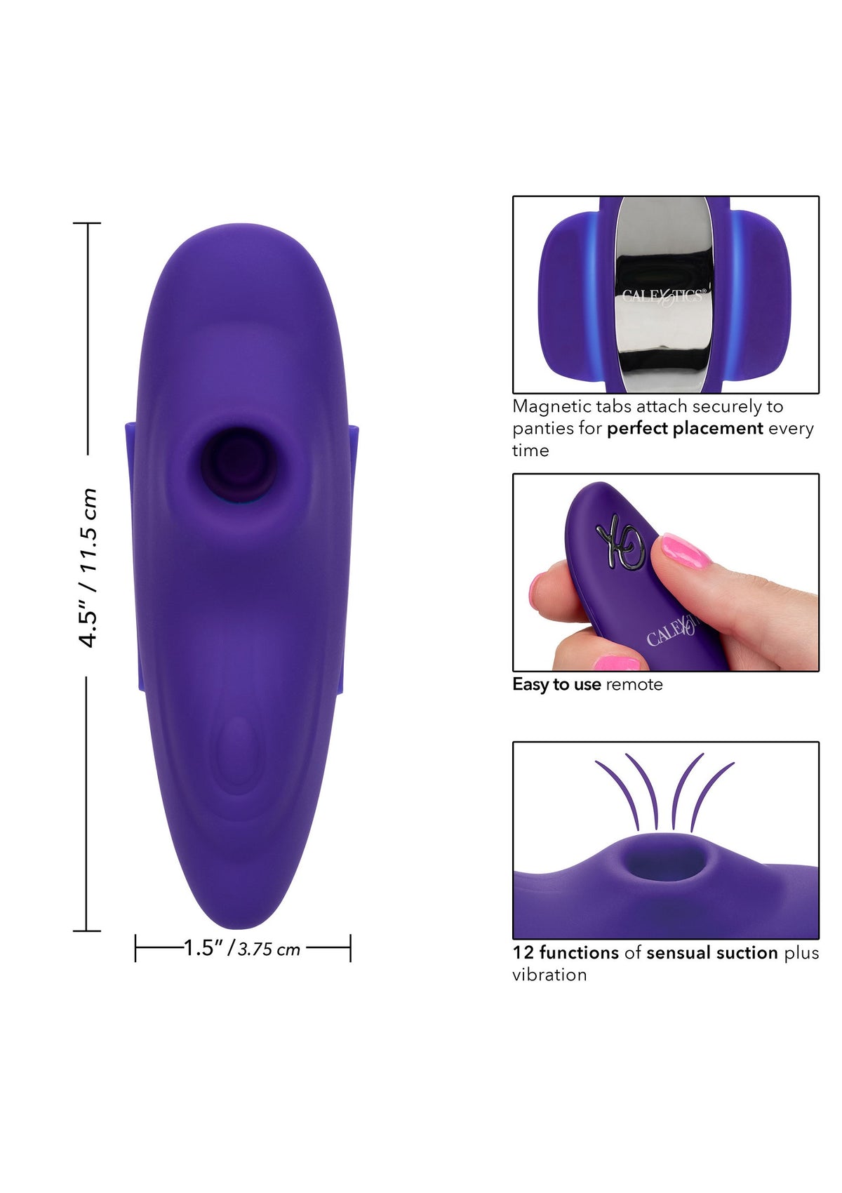 CalExotics Lock-N-Play Remote Suction Panty Teaser