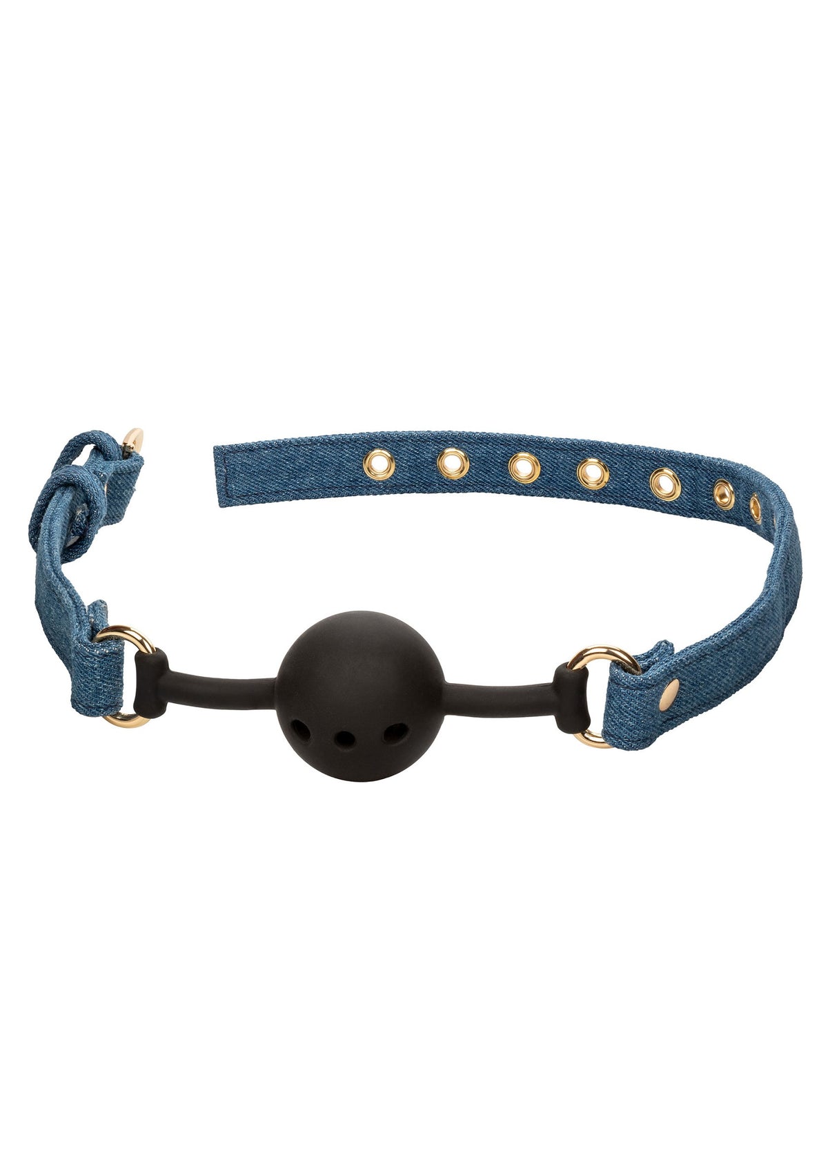 CalExotics Ride 'em Premium Denim Collection Ball Gag