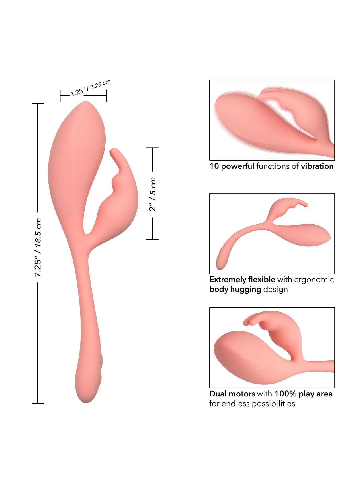 CalExotics Elle Liquid Silicone Bunny