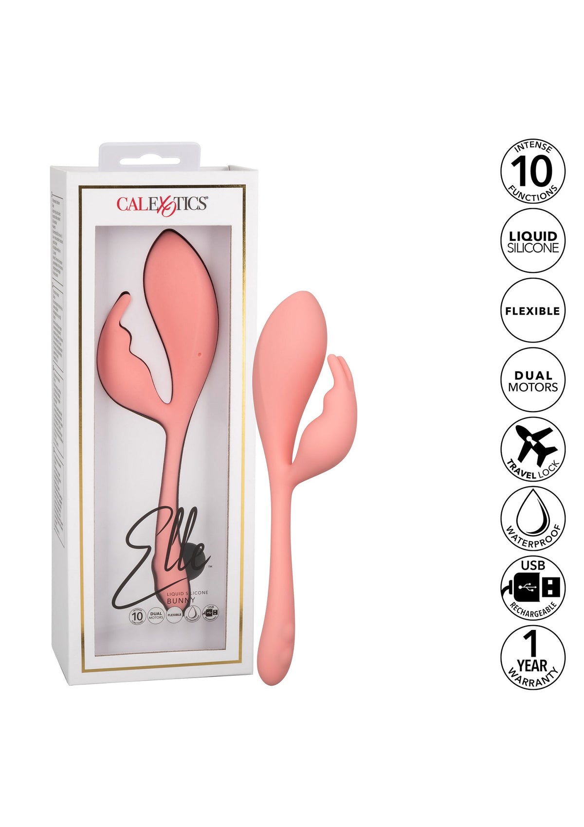 CalExotics Elle Liquid Silicone Bunny