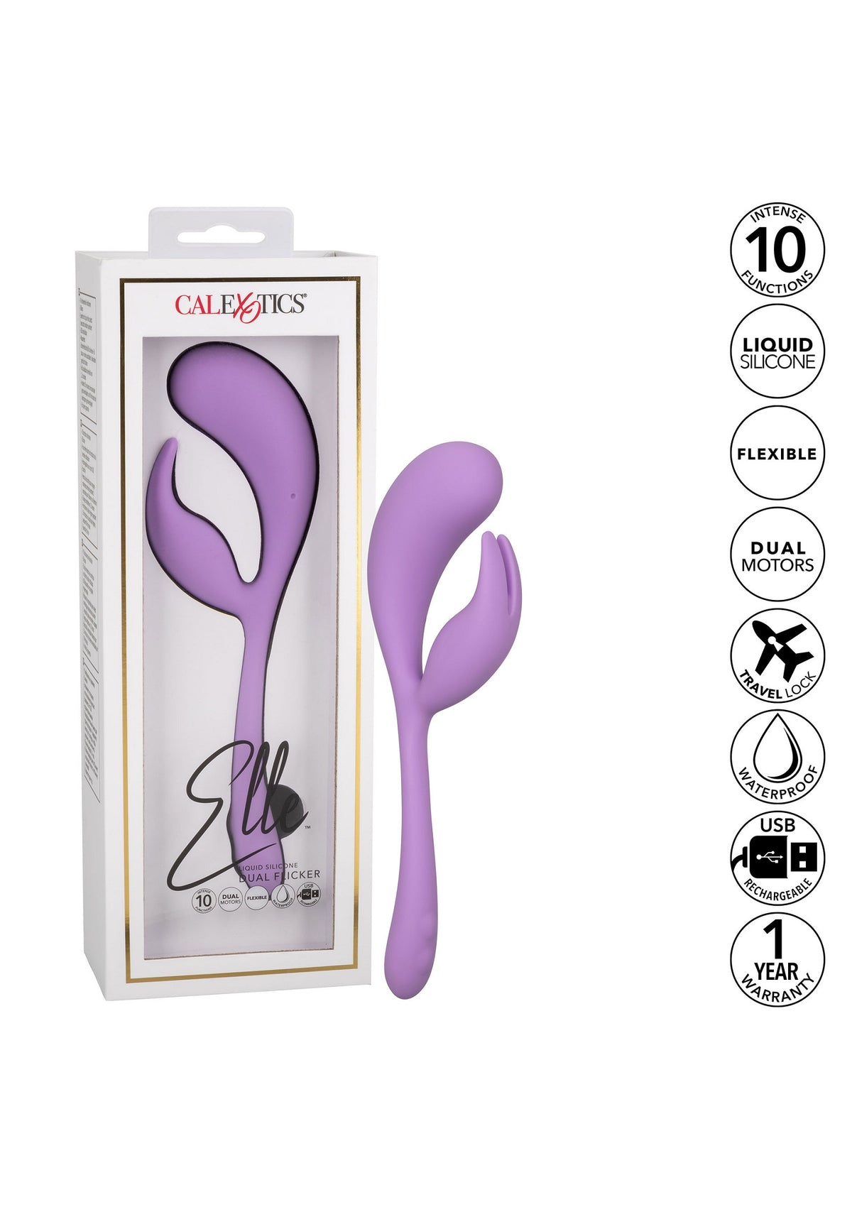 CalExotics Elle Liquid Silicone Dual Flicker