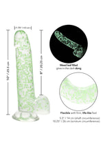 CalExotics Naughty Bits I Leaf Dick Glow-In-The-Dark Weed Leaf Dildo