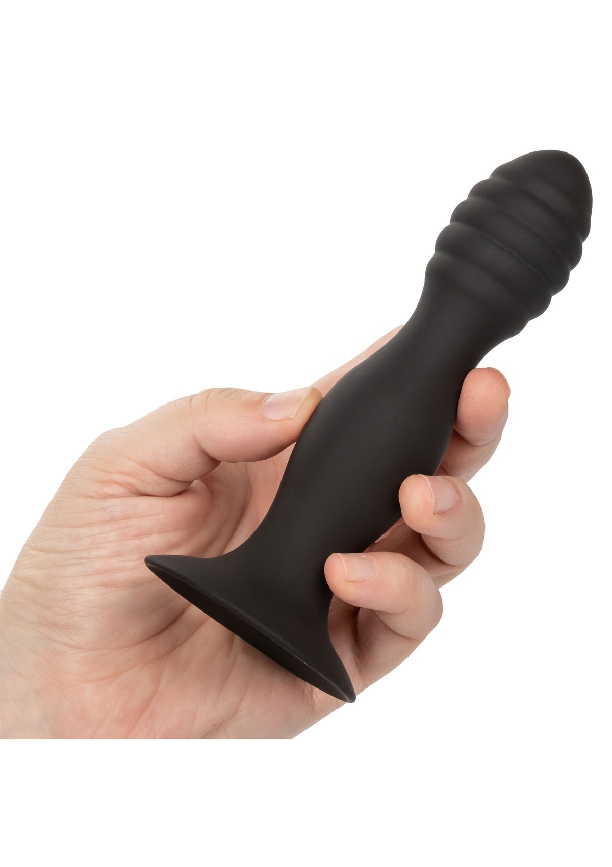 CalExotics Silicone Ribbed Anal Stud