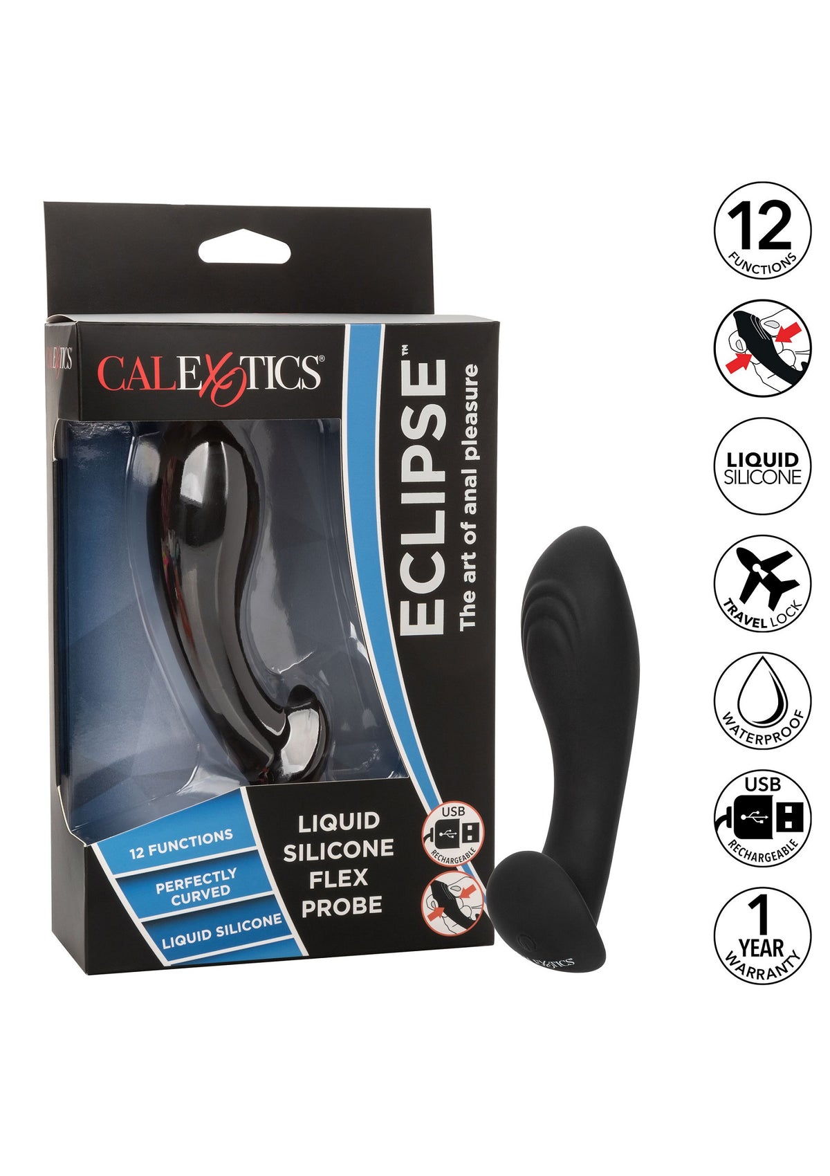 CalExotics Eclipse Liquid Silicone Flex Probe