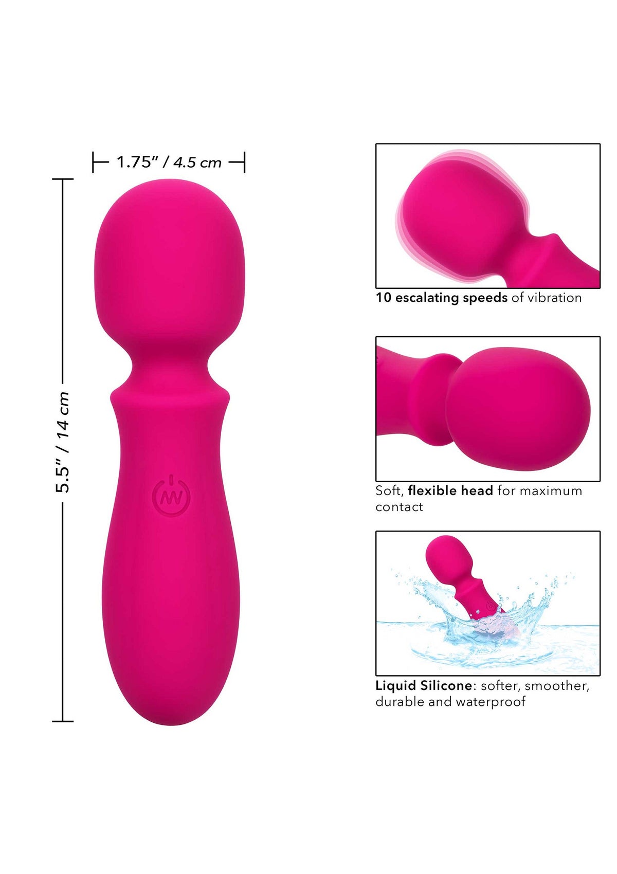 CalExotics Bliss Liquid Silicone Mini Wand