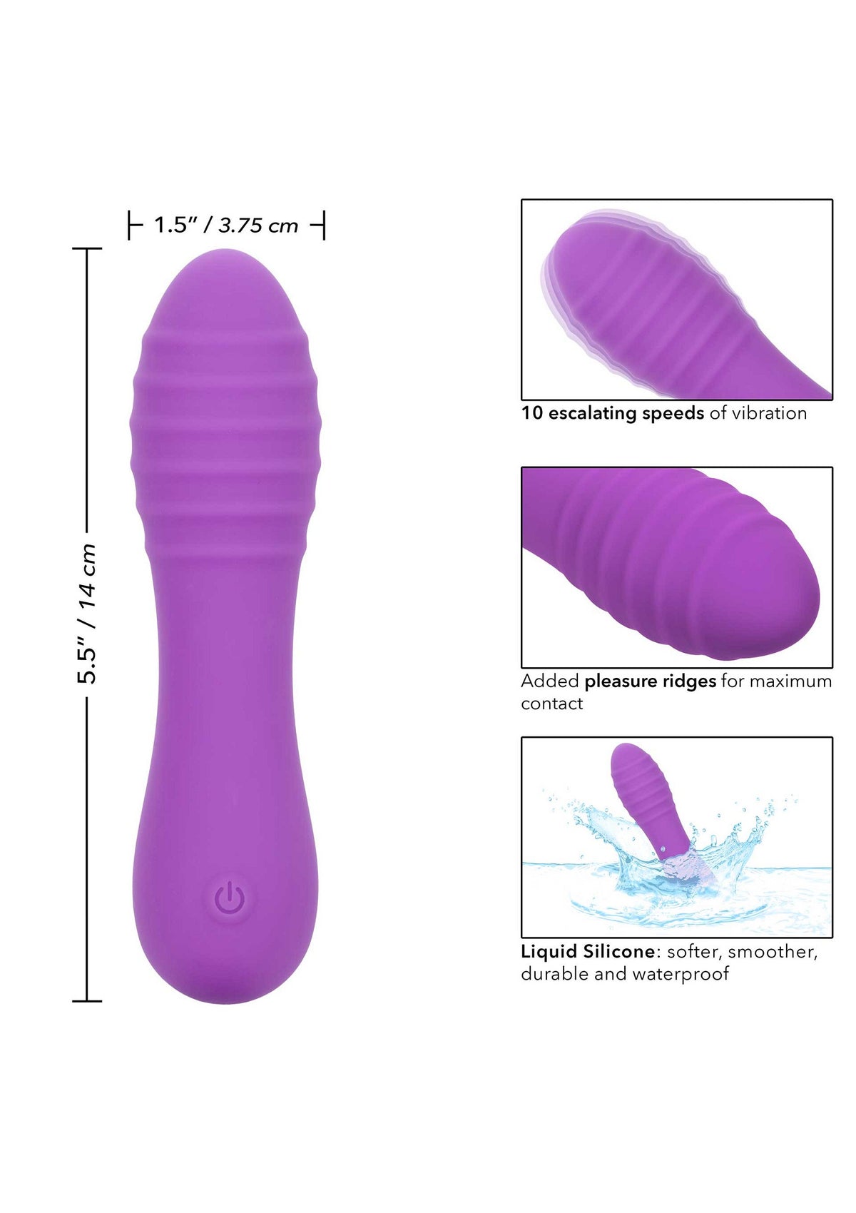 CalExotics Bliss Liquid Silicone Ripple