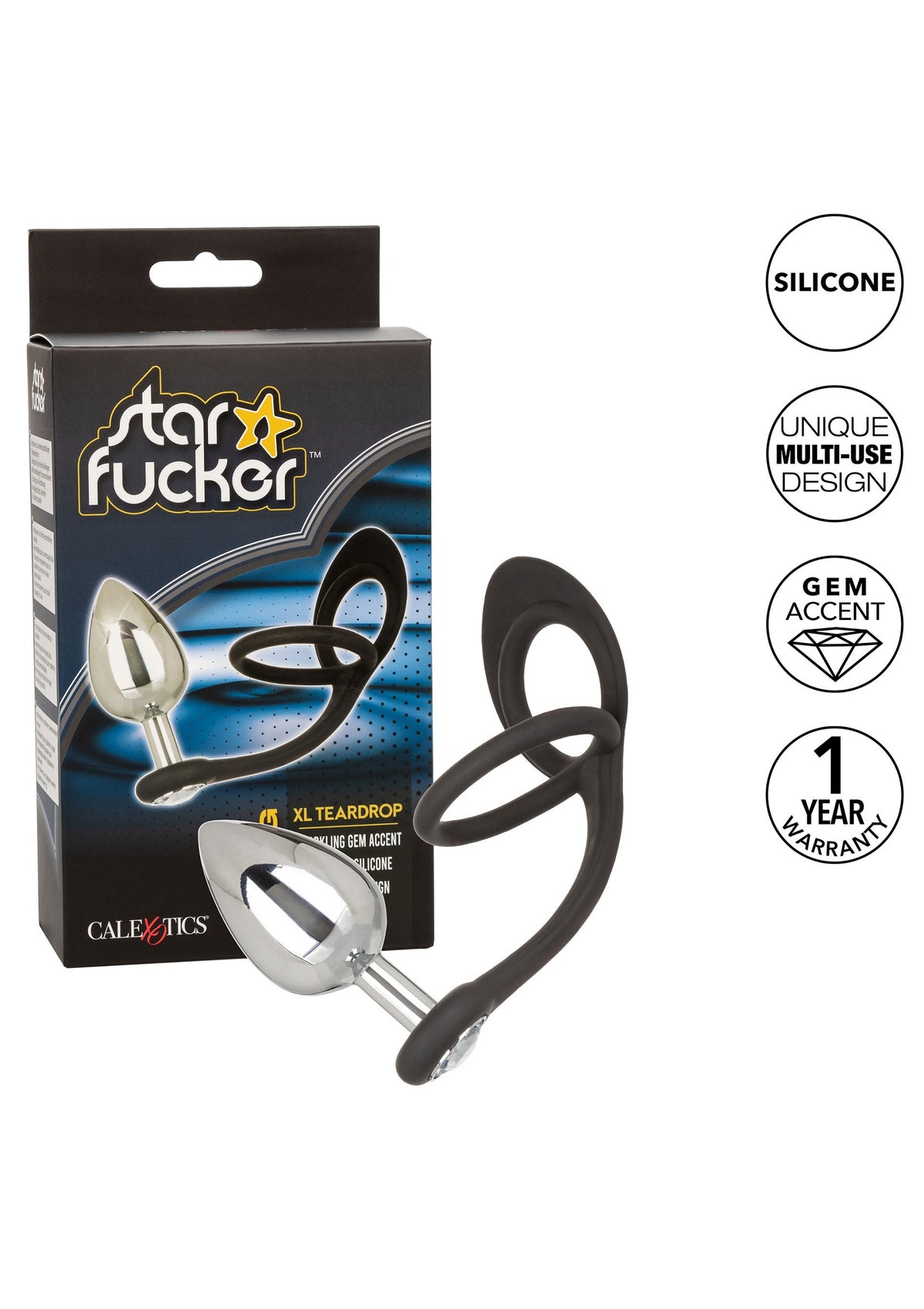 CalExotics Star Fucker XL Teardrop Plug