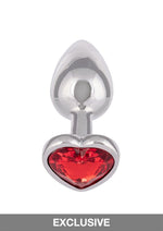 CalExotics Jewel Small Ruby Heart Plug