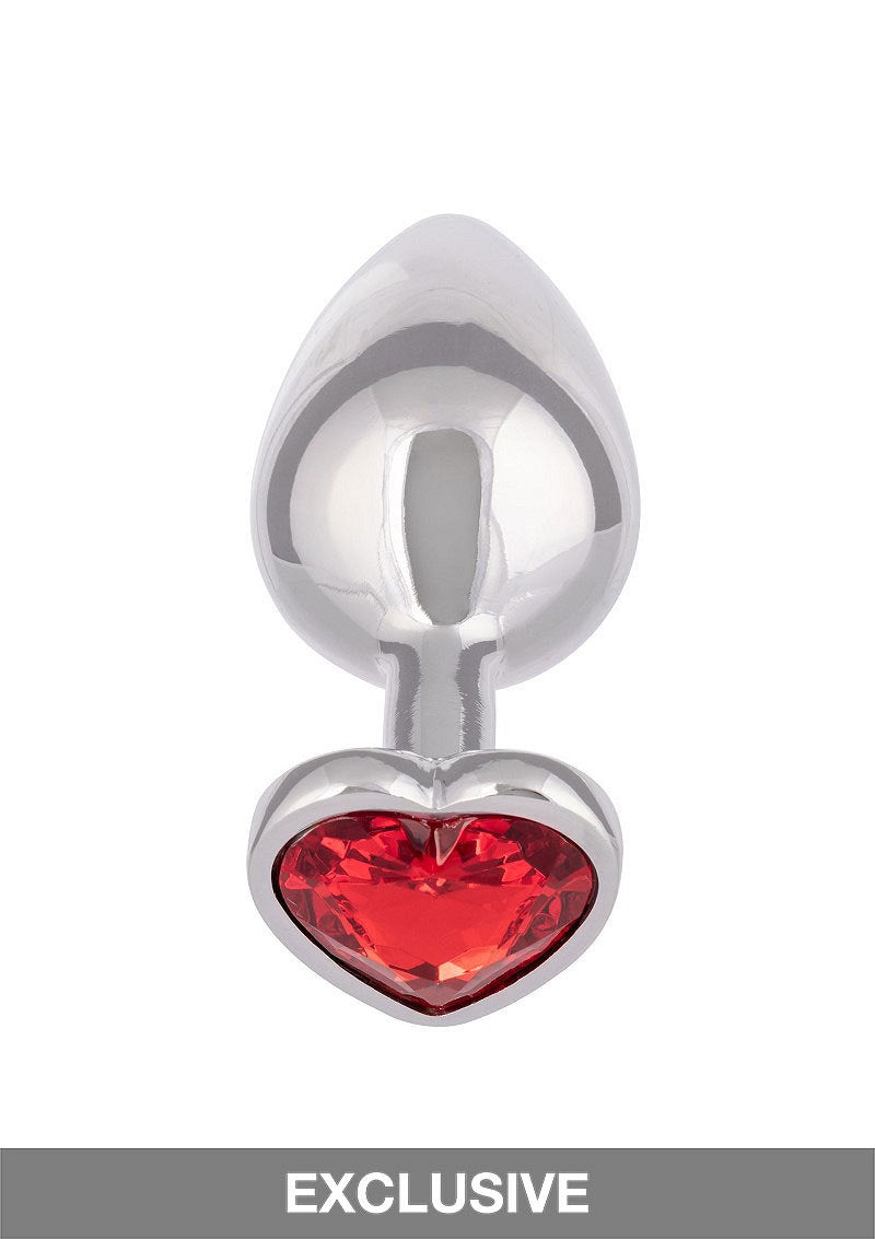 CalExotics Jewel Large Ruby Heart Plug