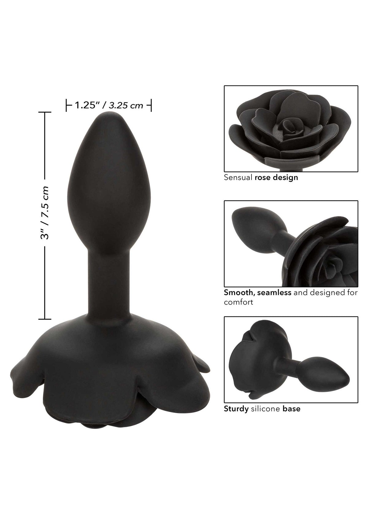 CalExotics Forbidden Small Rose Anal Plug