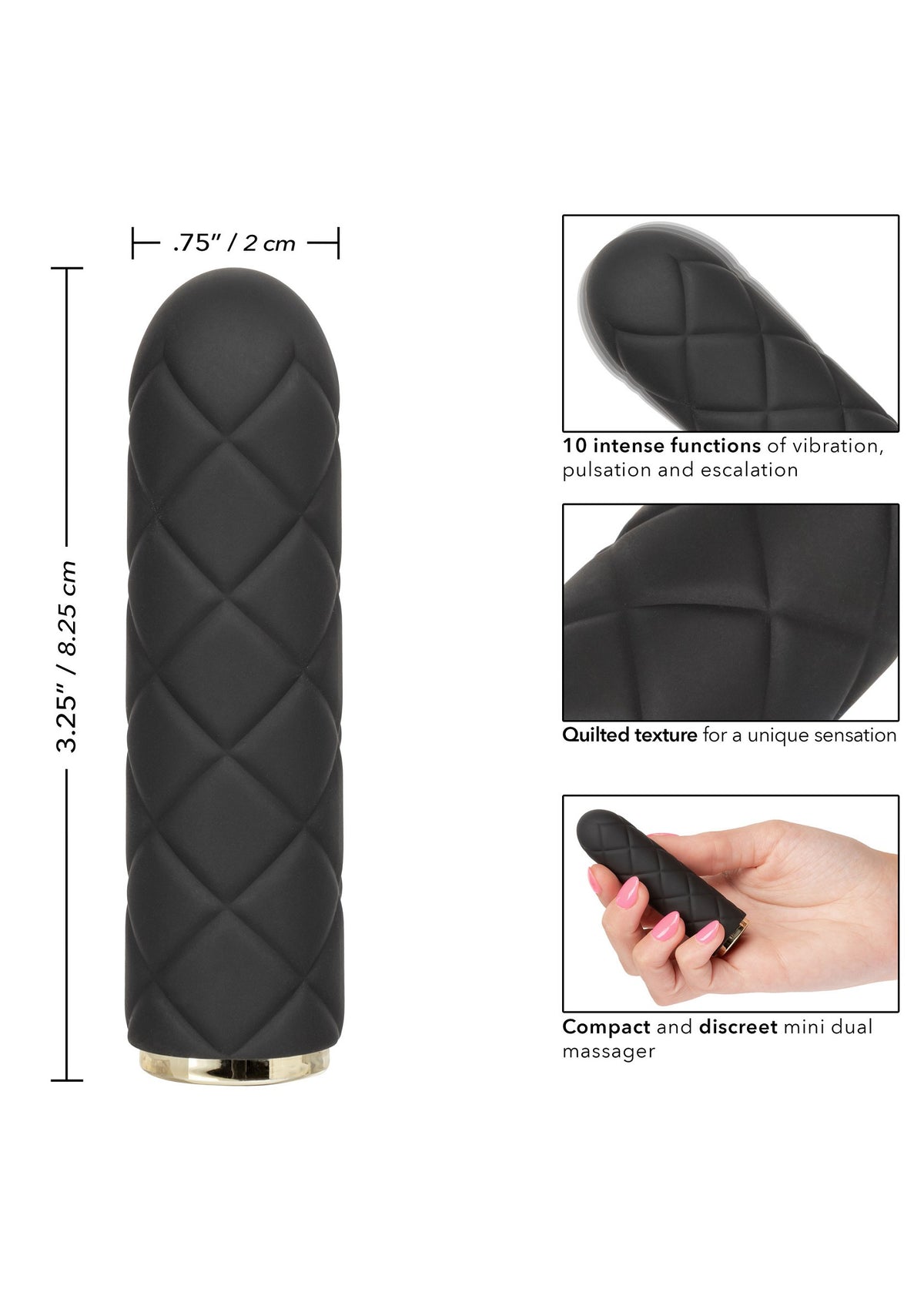 CalExotics Raven Quilted Seducer
