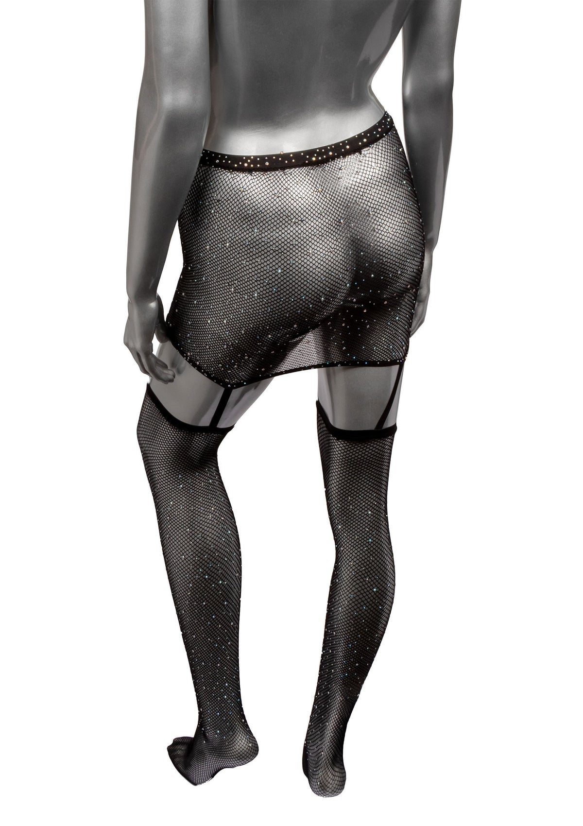 CalExotics Radiance Plus Size One Piece Garter Skirt with Thigh Highs