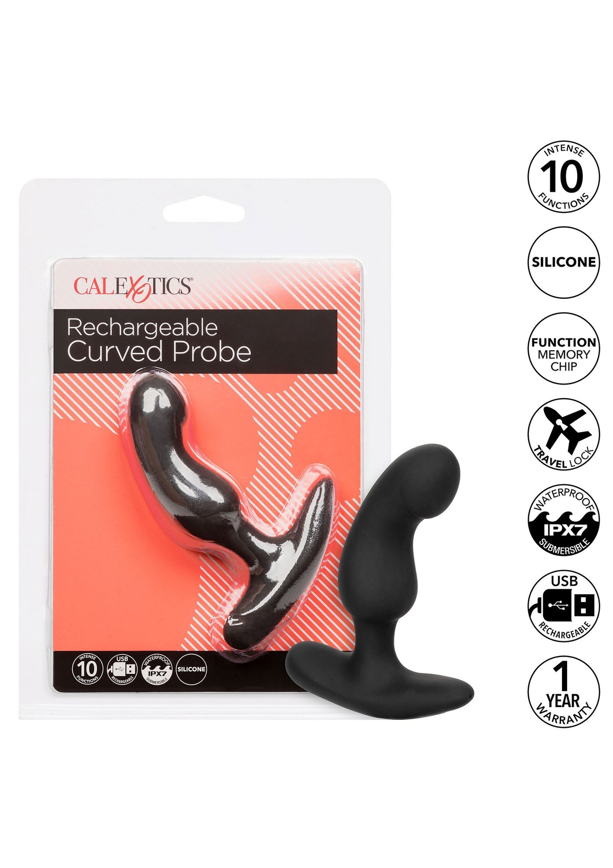 CalExotics Rechargeable Curved Probe