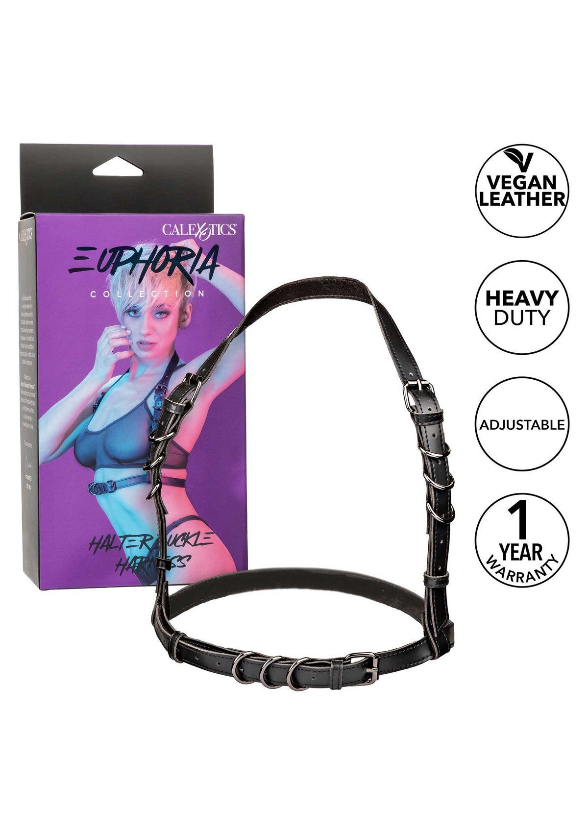 CalExotics Euphoria Collection Halter Buckle Harness