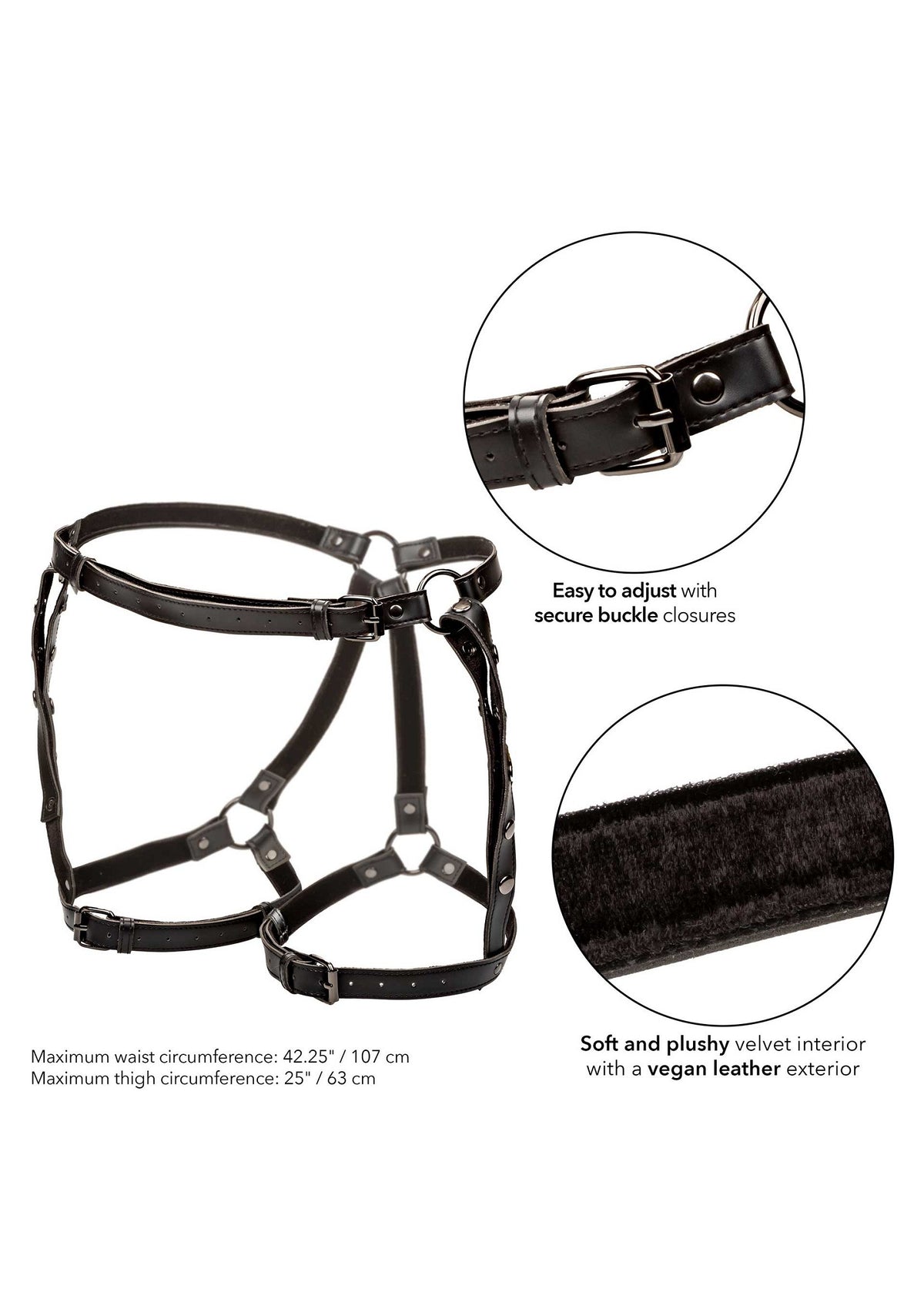 CalExotics Euphoria Collection Riding Thigh Harness