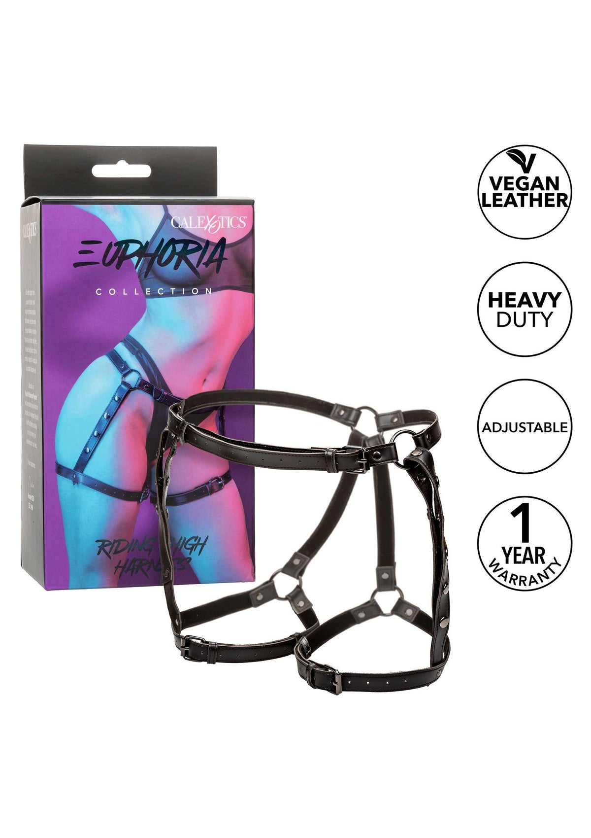 CalExotics Euphoria Collection Riding Thigh Harness