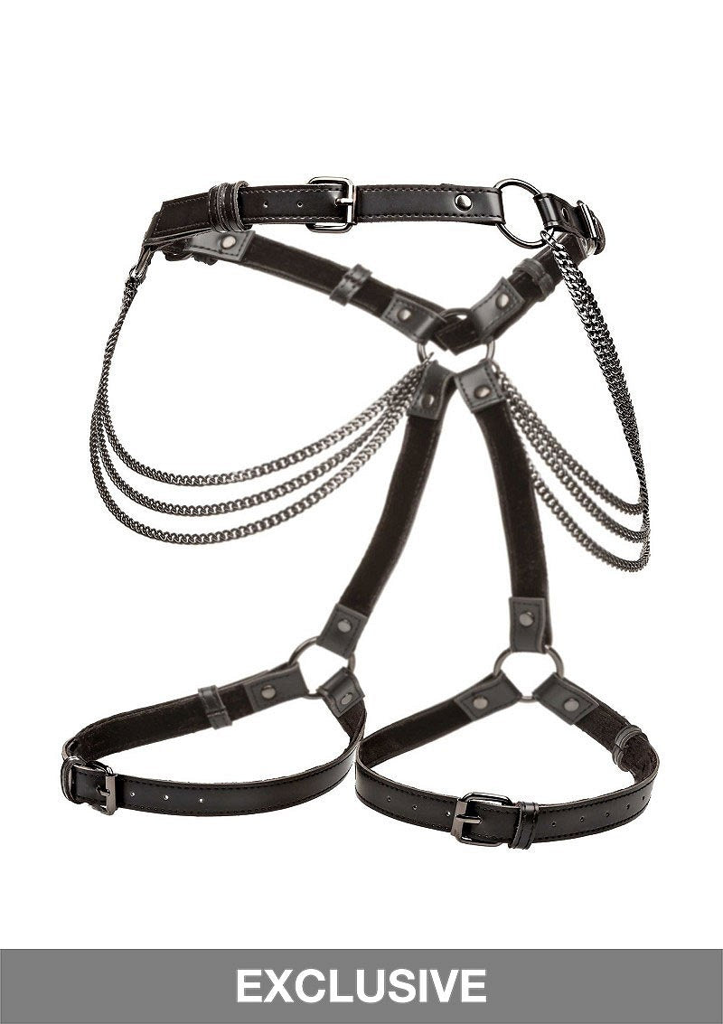 CalExotics Euphoria Collection Plus Size Multi Chain Thigh Harness