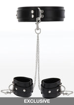 Taboom Bondage Essentials Heavy Collar and Wrist Cuffs