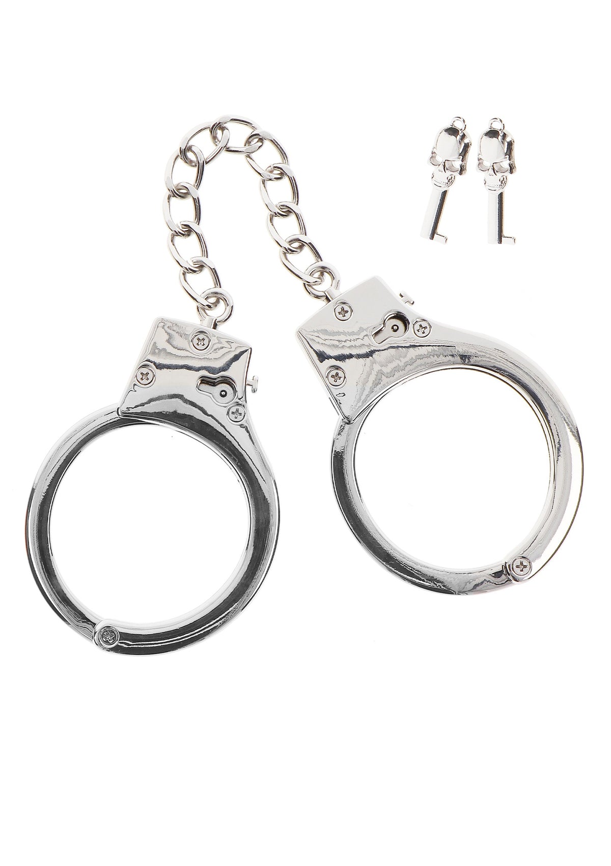 Taboom Bondage Essentials Silver Plated BDSM Handcuffs