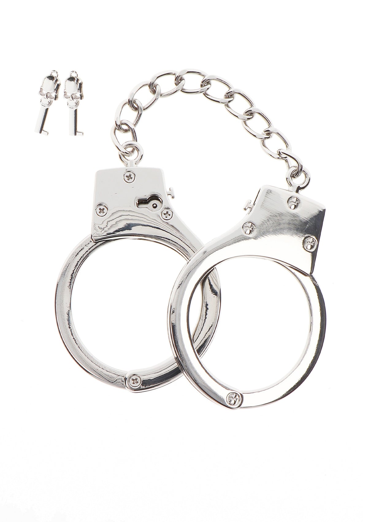 Taboom Bondage Essentials Silver Plated BDSM Handcuffs