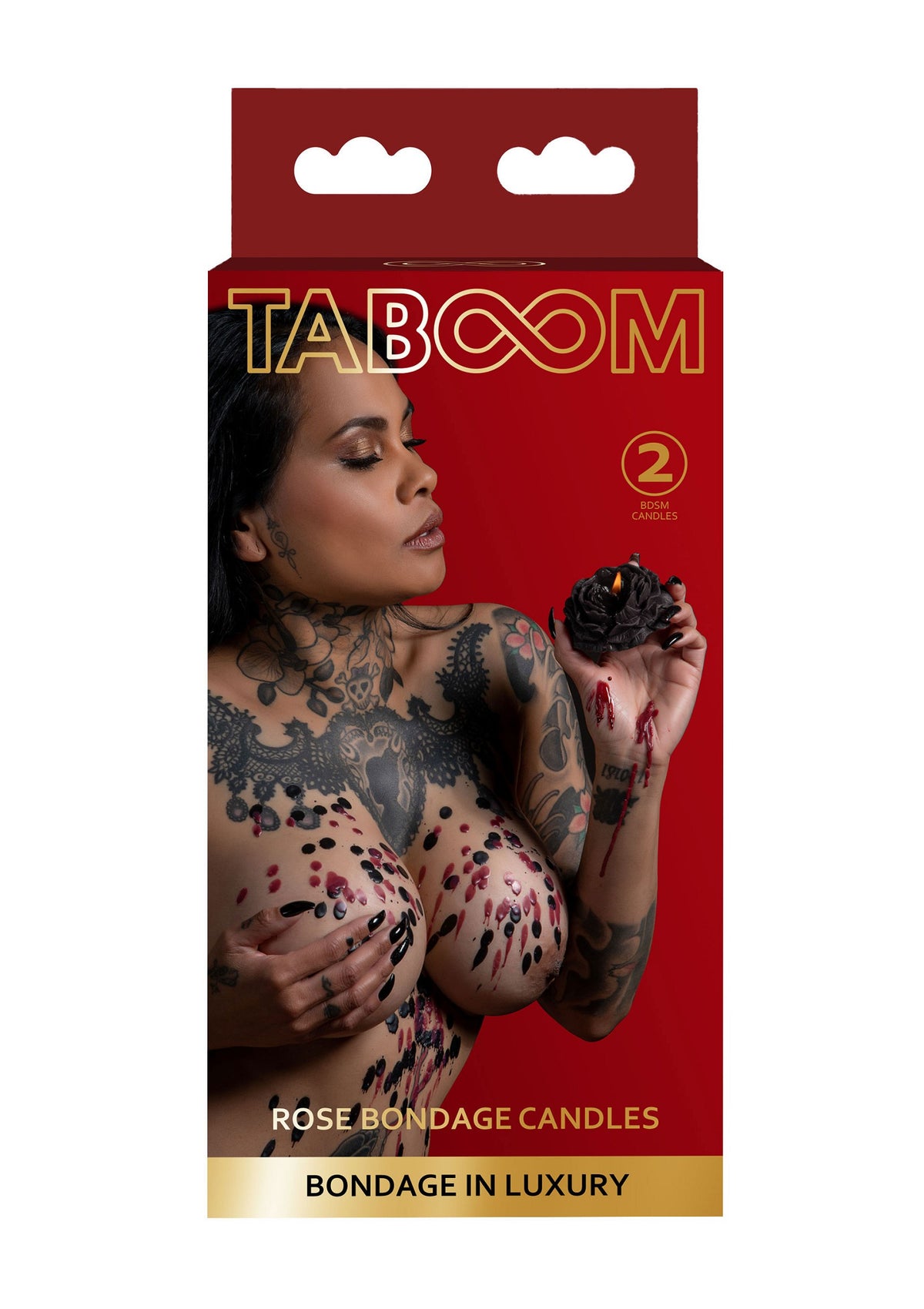 Taboom Bondage in Luxury Rose Japanese Drip Candle 2pcs