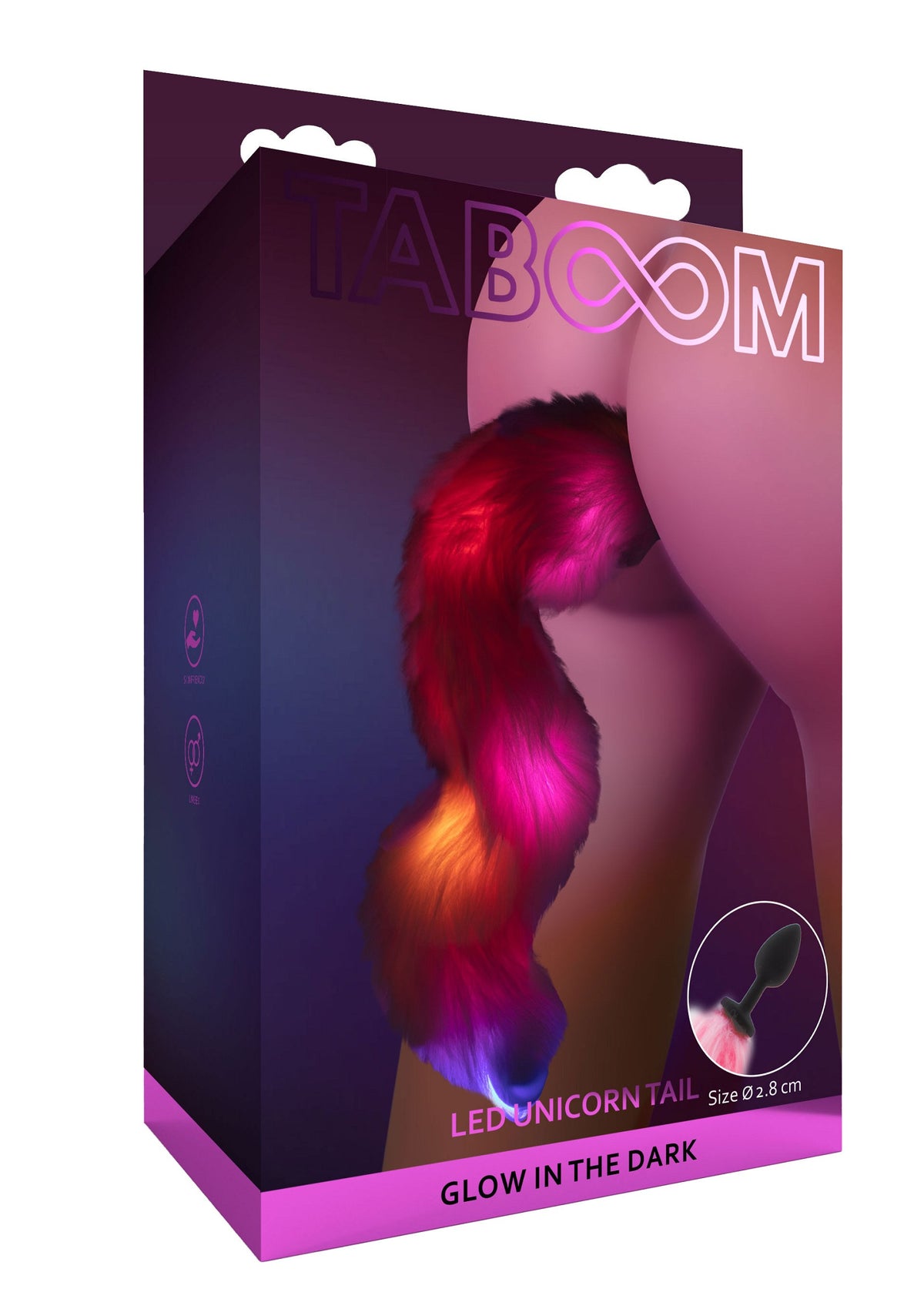 Taboom Glow In the Dark Unicorn Tail & Buttplug LED