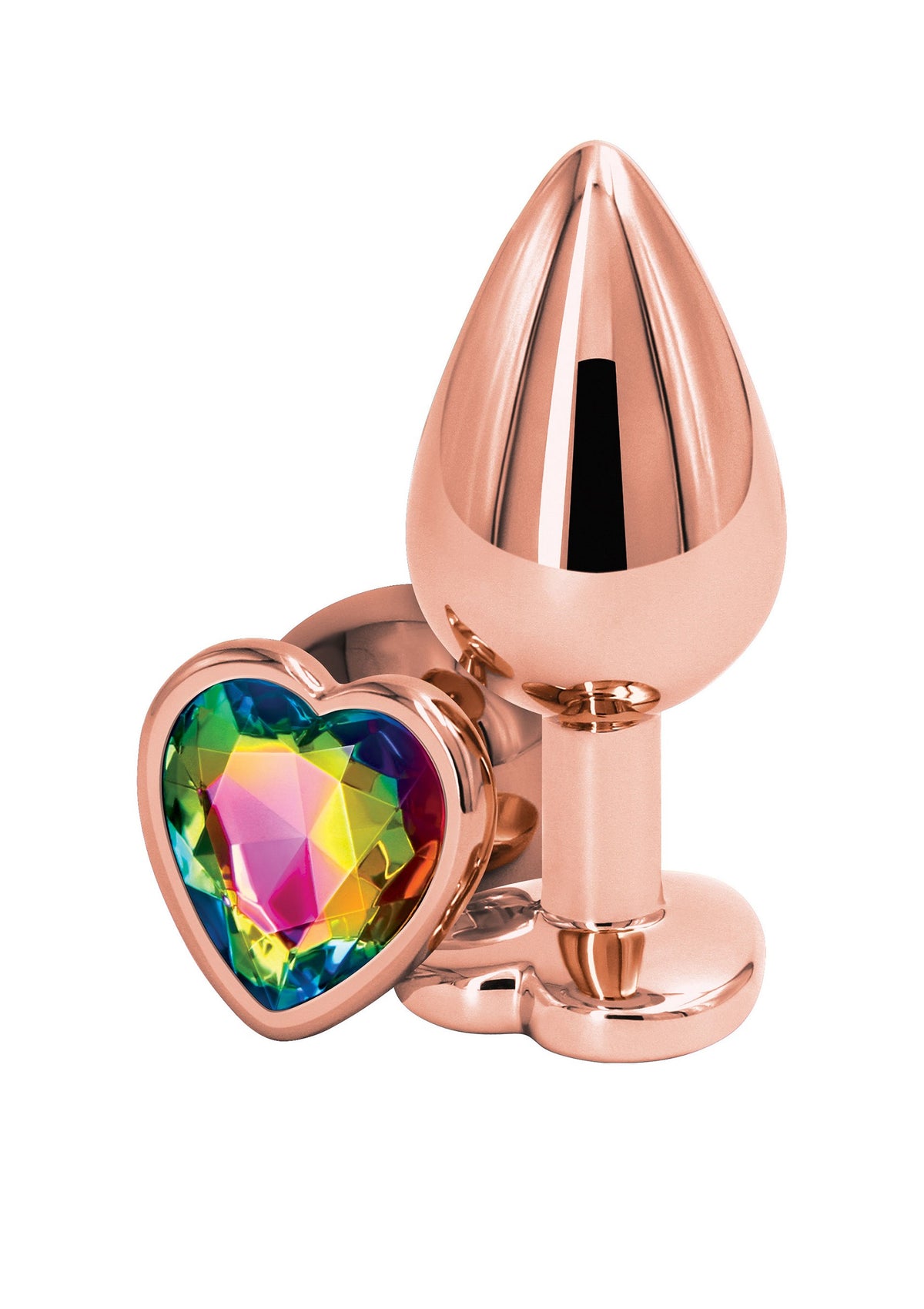 NS Novelties Rear Assets Rose Gold Heart Medium