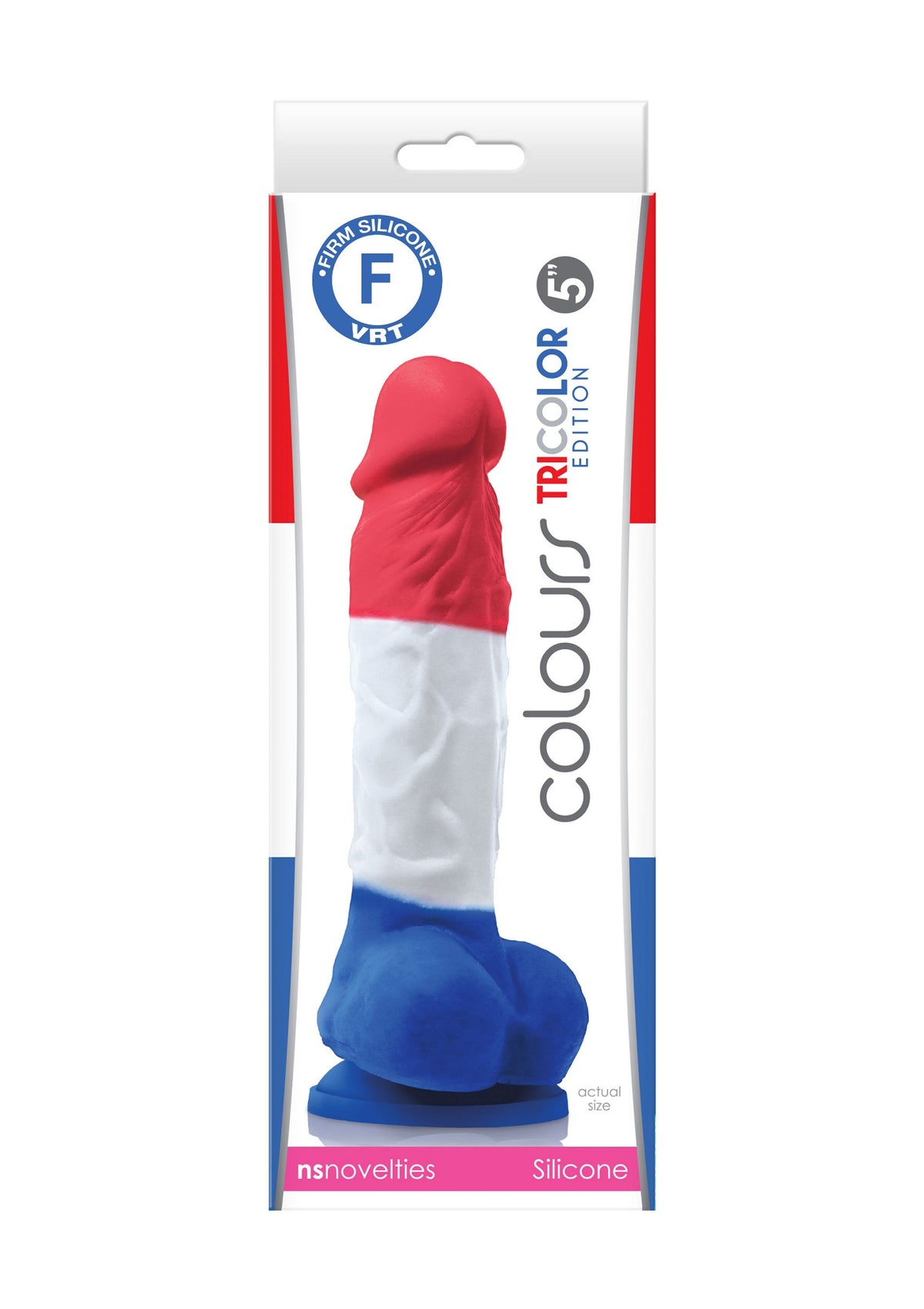 NS Novelties Colours Tricolor 5' Dildo