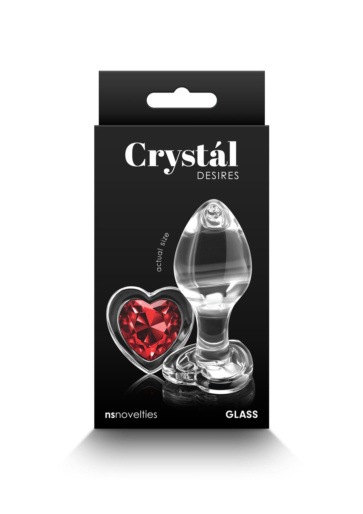 NS Novelties Crystal Desires Red Heart Medium