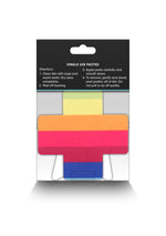 NS Novelties Pretty Pasties Pride Cross & Star Rainbow 2 Pair