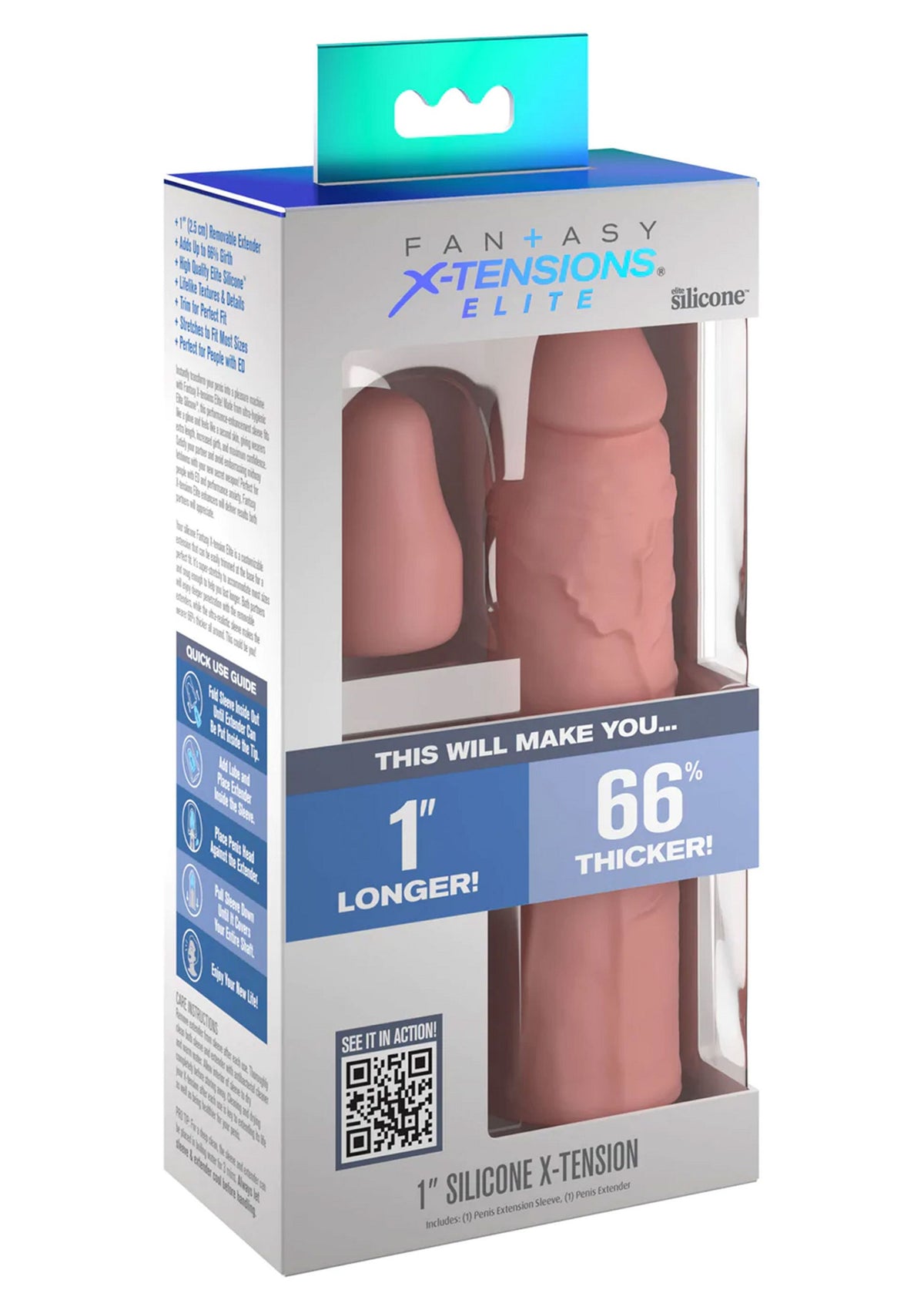 Pipedream Fantasy X-tensions Sleeve 7' + 1' Plug