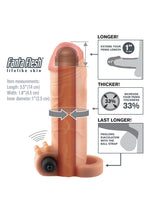 Pipedream Fantasy X-tensions FX Vibrating Real Feel 1'