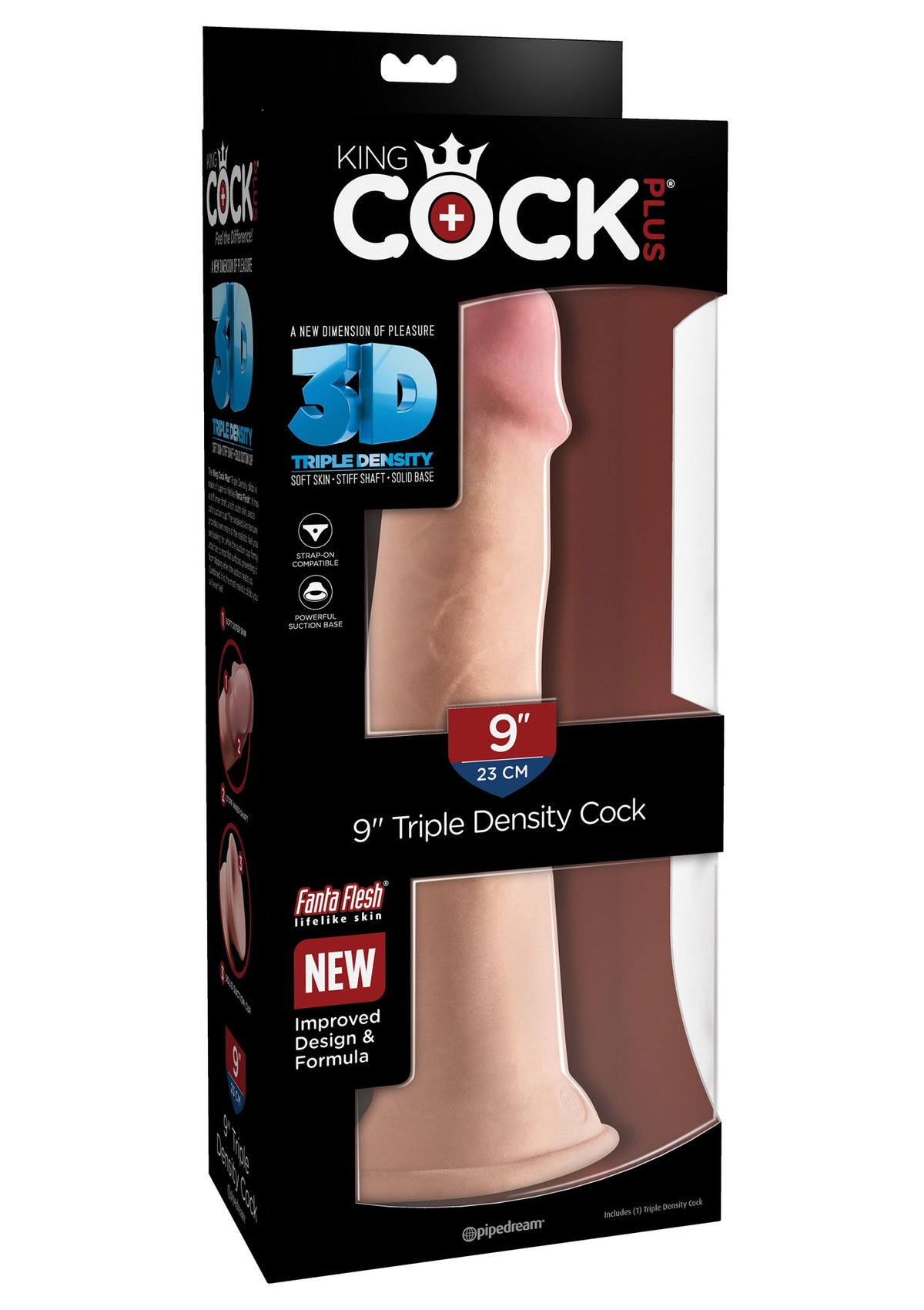 Pipedream King Cock 3D Triple Density 9'