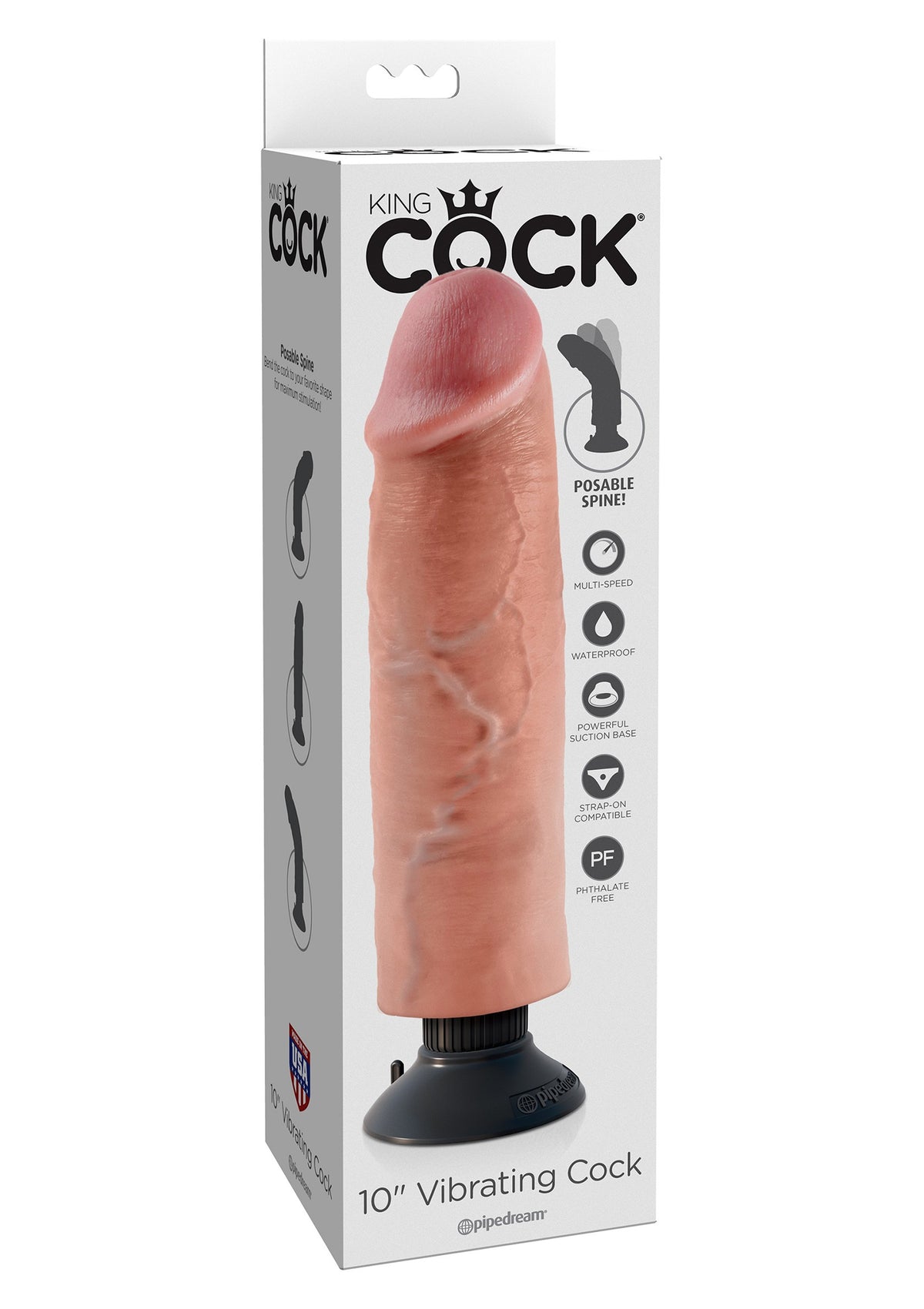 Pipedream King Cock Vibrating Cock 10'