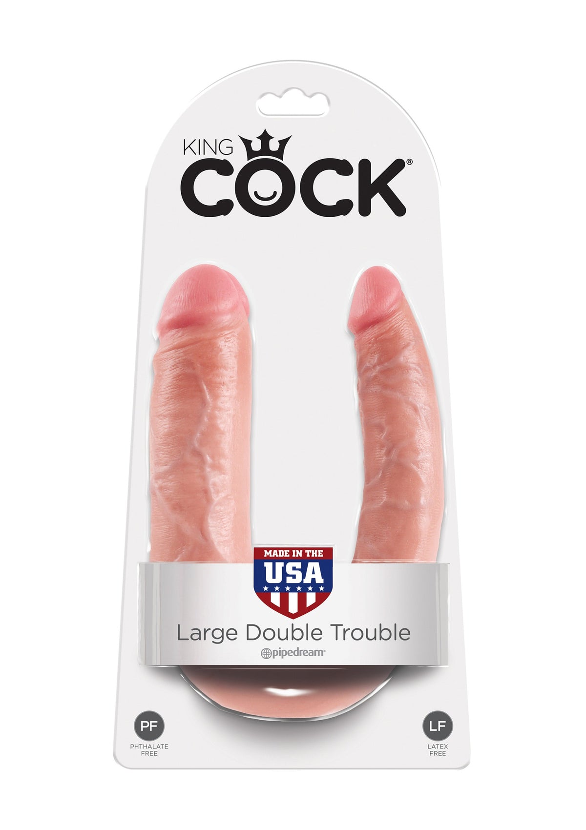 Pipedream King Cock U-shape Double Trouble L