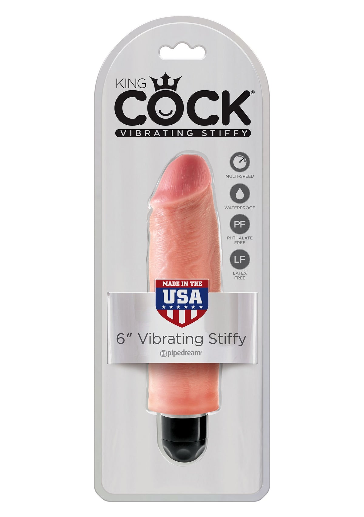 Pipedream King Cock 6' Vibrating Stiffy