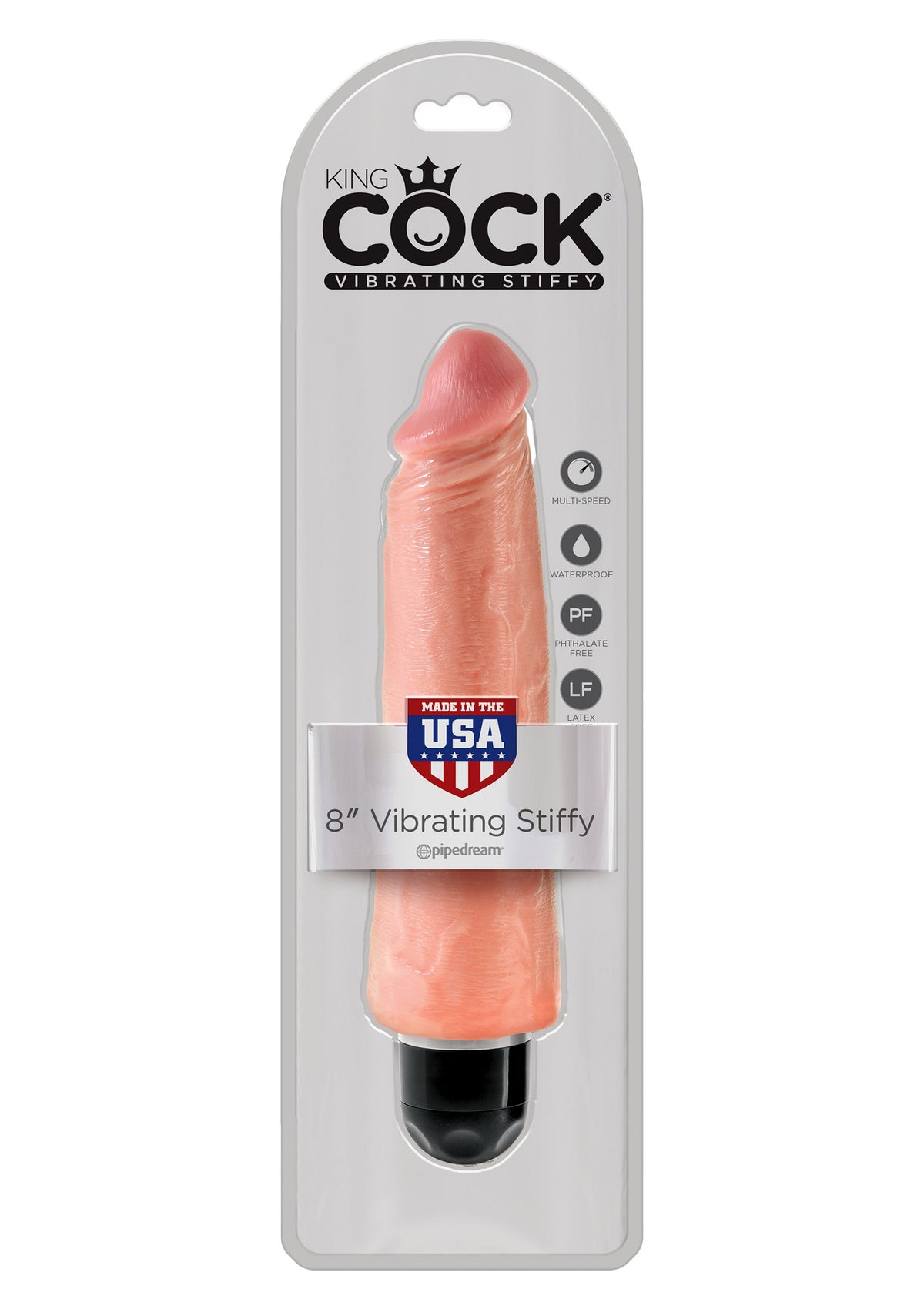 Pipedream King Cock 8' Vibrating Stiffy