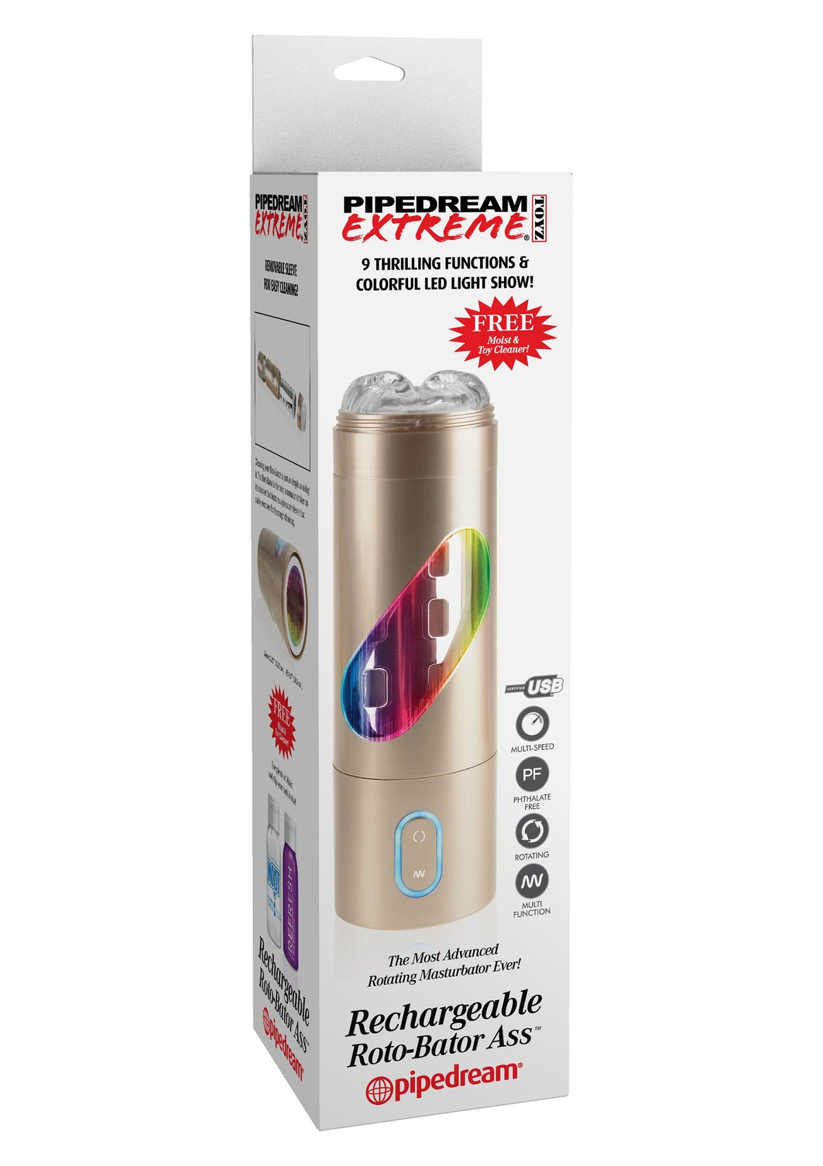 Pipedream PDX Extreme Rechargeable Roto-Bator Ass